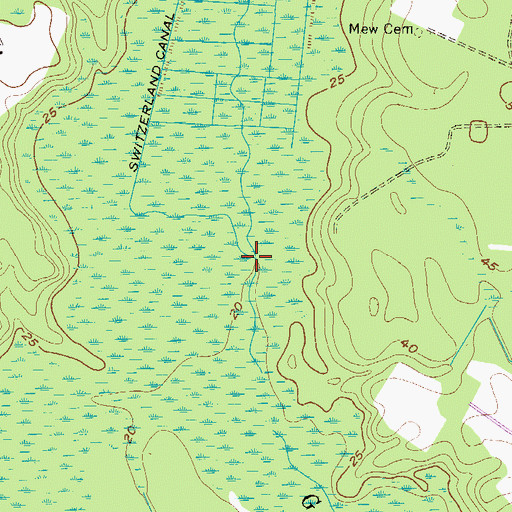 Topographic Map of Broad Water, SC