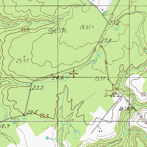 Topographic Map of Broadwater School, SC