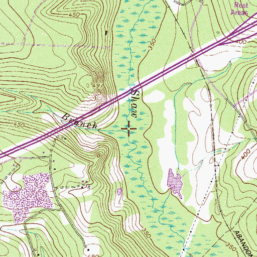 Topographic Map of Brogdon Branch, SC