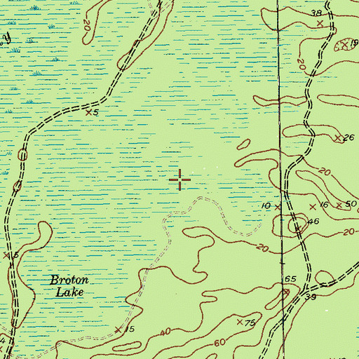 Topographic Map of Broton Lake, SC