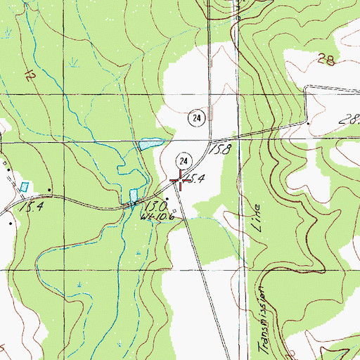 Topographic Map of Browns Old Mill, SC