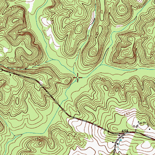 Topographic Map of Brushy Fork Creek, SC
