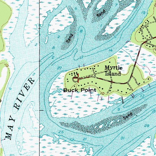 Topographic Map of Buck Point, SC