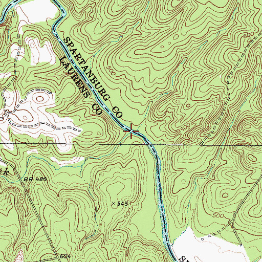 Topographic Map of Buckhead Creek, SC