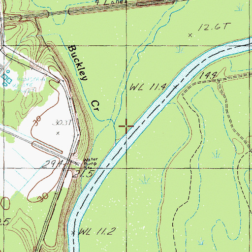 Topographic Map of Buckley Creek, SC