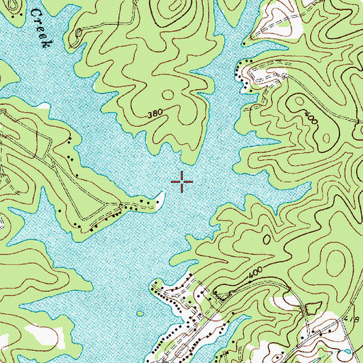 Topographic Map of Buffalo Creek, SC
