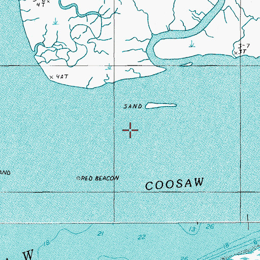 Topographic Map of Bull River, SC