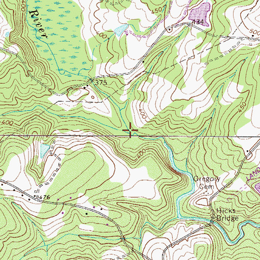 Topographic Map of Bulls Branch, SC