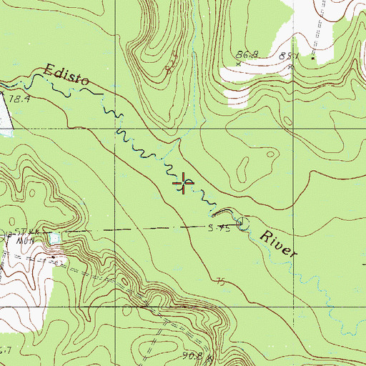 Topographic Map of Burcalo Creek, SC