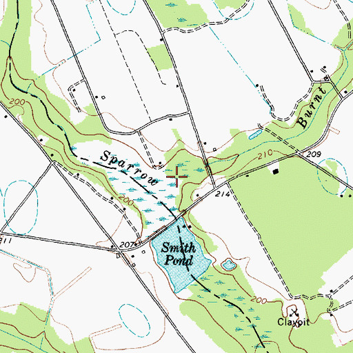 Topographic Map of Burnt Branch, SC