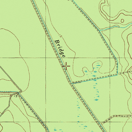Topographic Map of Caddin Bridge Swamp, SC