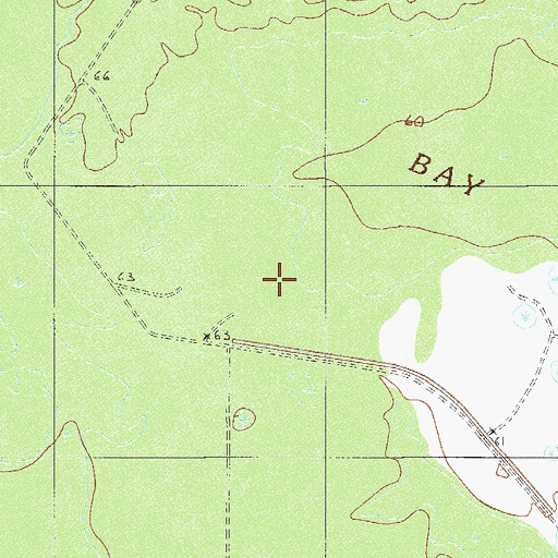 Topographic Map of Calfpen Bay, SC