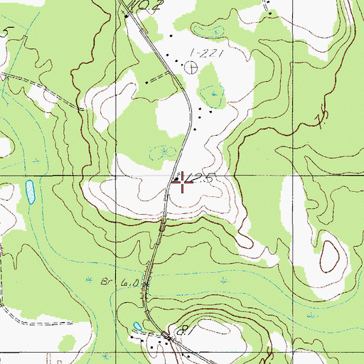 Topographic Map of Calvary Church, SC