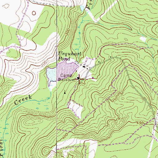 Topographic Map of Camp Barstow, SC