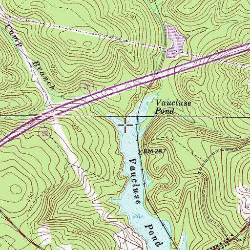 Topographic Map of Camp Branch, SC