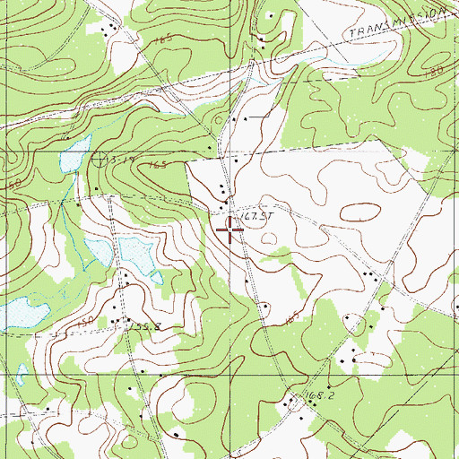 Topographic Map of Camp Branch School, SC
