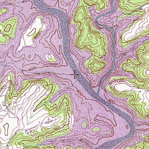 Topographic Map of Camp Creek, SC