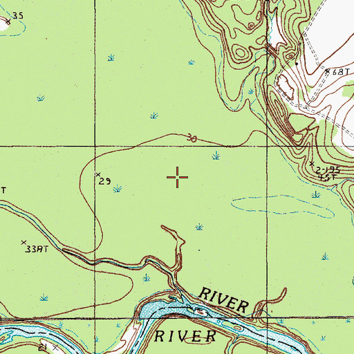 Topographic Map of Campbell Branch, SC