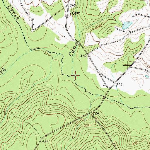 Topographic Map of Canal Branch, SC