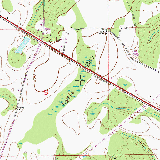 Topographic Map of Lytle Bay, AL