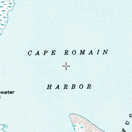 Topographic Map of Cape Romain Harbor, SC