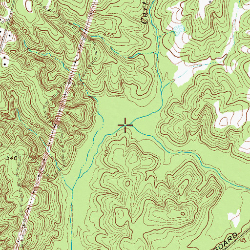 Topographic Map of Carter Branch, SC