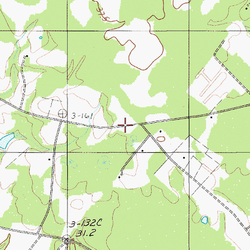 Topographic Map of Cattle Creek School, SC
