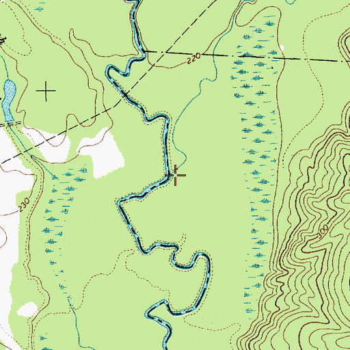 Topographic Map of Cedar Creek, SC