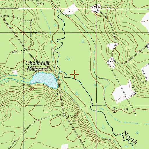 Topographic Map of Chalk Hill Creek, SC