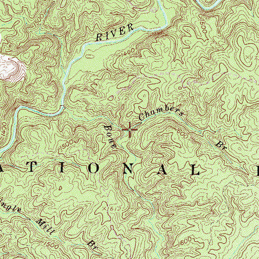 Topographic Map of Chambers Branch, SC