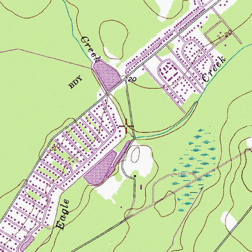 Topographic Map of Chandler Bridge Creek, SC