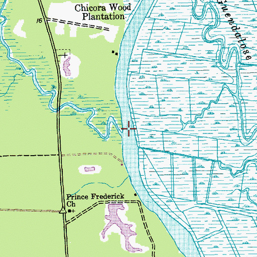 Topographic Map of Chapel Creek, SC