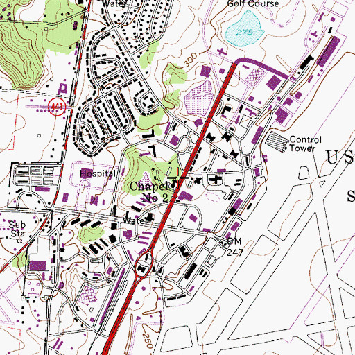 Topographic Map of Chapel Number 2, SC