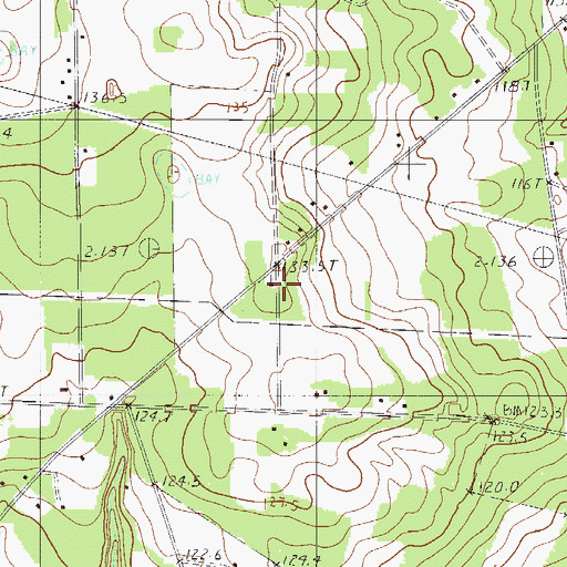 Topographic Map of Chapman Branch Church, SC