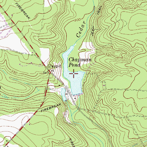 Topographic Map of Chapman Pond, SC