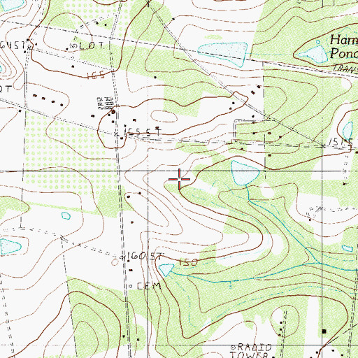 Topographic Map of Charter Oak School, SC