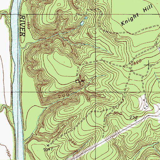 Topographic Map of Chestnut Cemetery, SC
