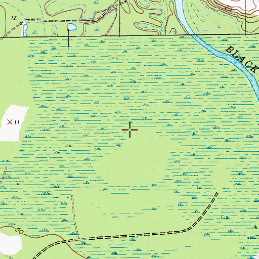 Topographic Map of Chicken Swamp, SC