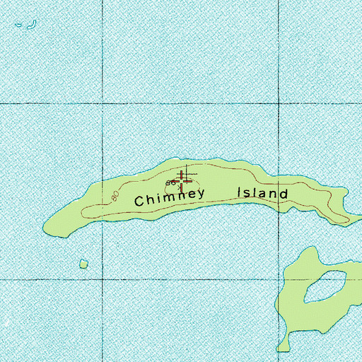Topographic Map of Chimney Island, SC
