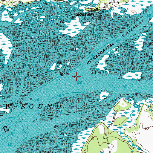 Topographic Map of Church Creek, SC