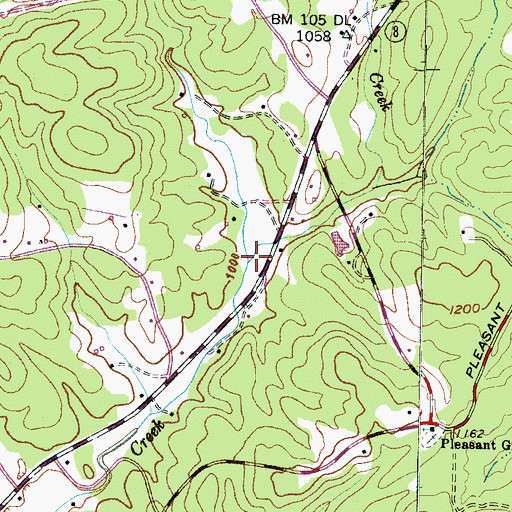 Topographic Map of Cissom Creek, SC