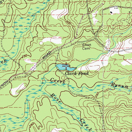 Topographic Map of Clark Pond, SC