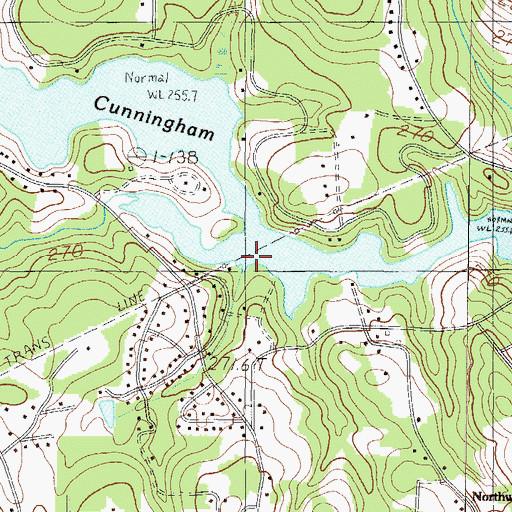 Topographic Map of Clear Creek, SC