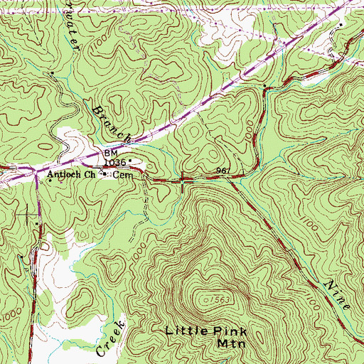 Topographic Map of Clearwater Branch, SC