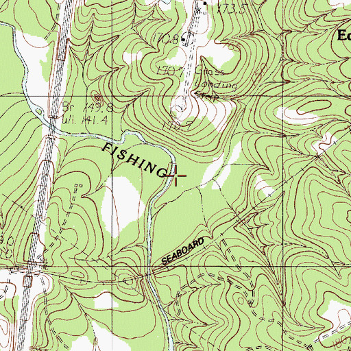 Topographic Map of Clinton Branch, SC