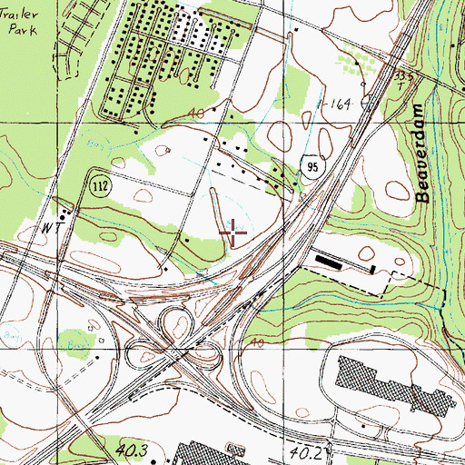 Topographic Map of Clock Branch School, SC