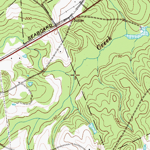 Topographic Map of Coker Branch, SC
