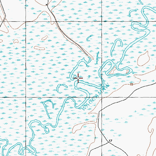 Topographic Map of Cold Water Branch, SC