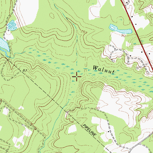 Topographic Map of Coldwater Branch, SC
