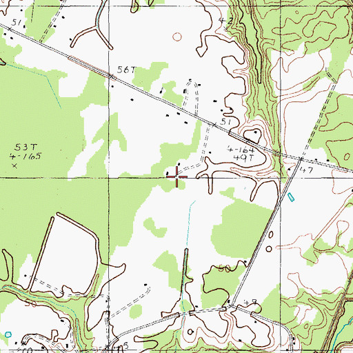 Topographic Map of Coldwater School, SC